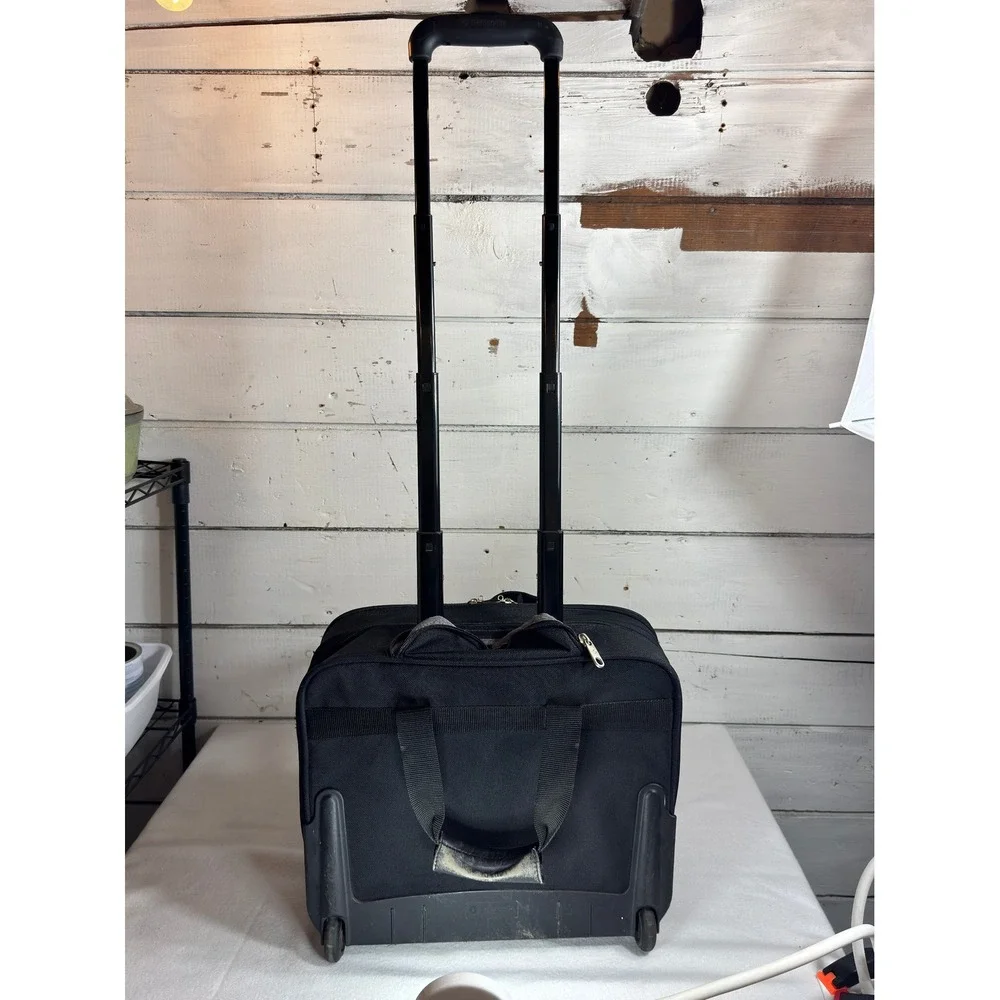 Samsonite Rolling Laptop Briefcase Black Wheeled Business Bag Carry On‎ Tote